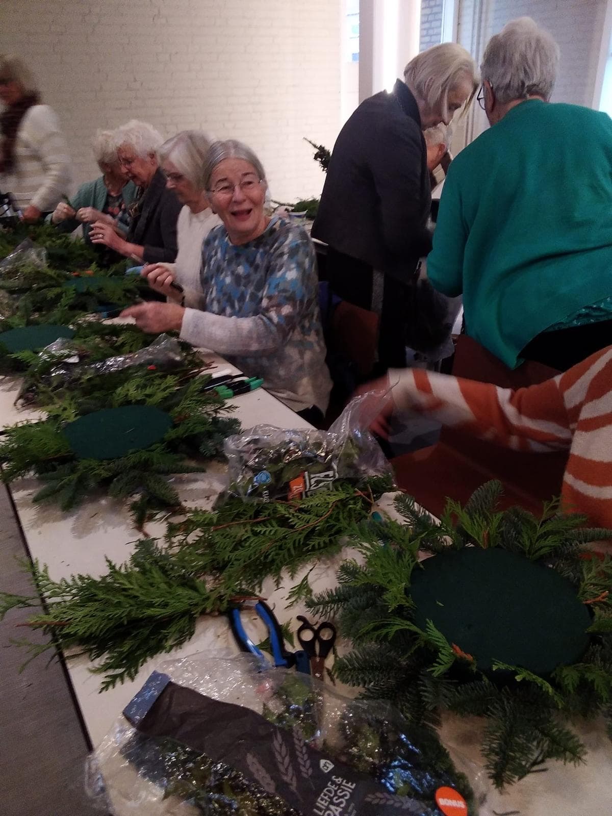 Bloemschikken kerst