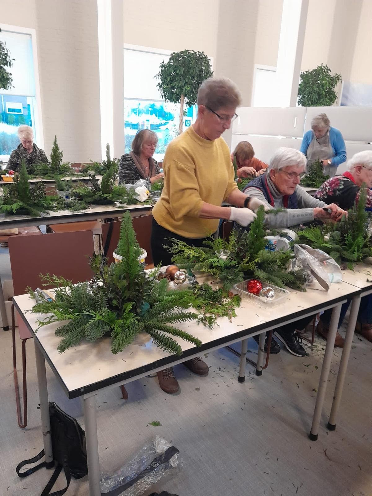 Bloemschikken kerst