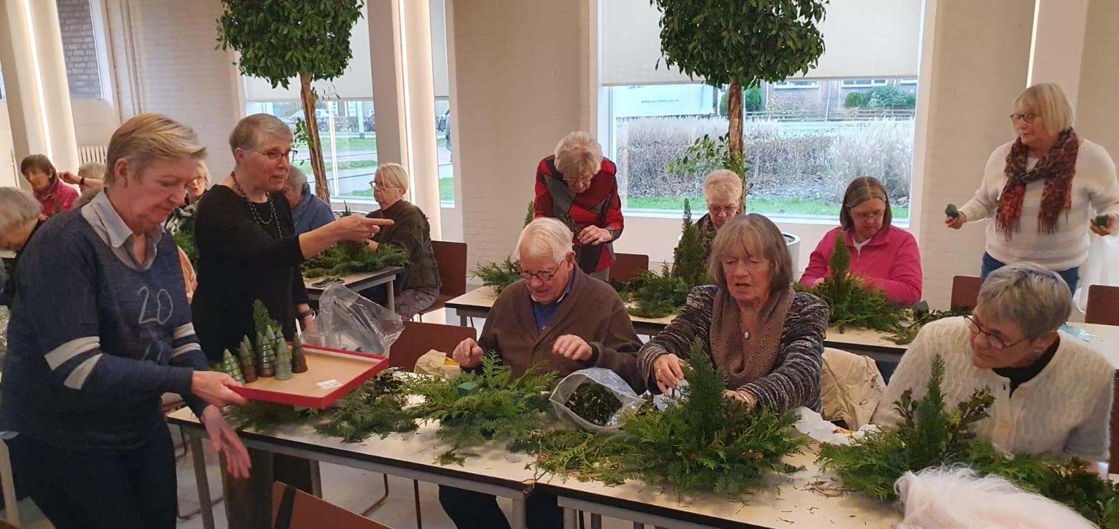 Bloemschikken kerst